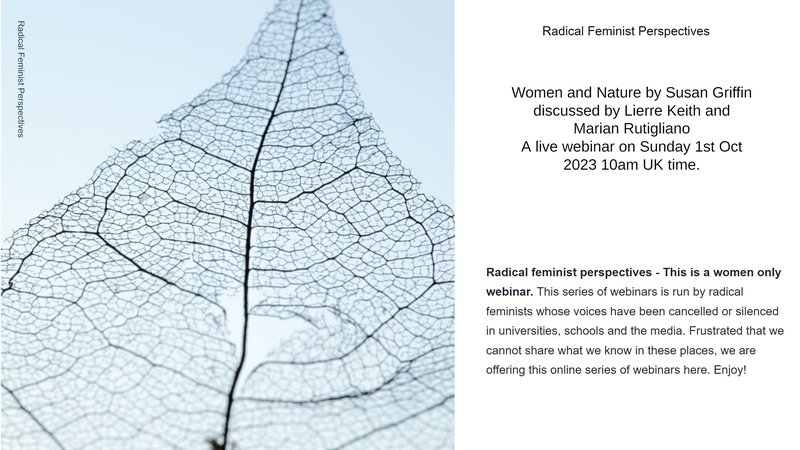 Women and Nature by Susan Griffin